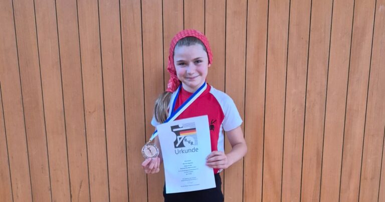 Anna Dunkel mit Bronzemedaille